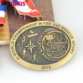 Diseña tu propia medalla católica en blanco de oro de plata antigua de oro milagroso 3d